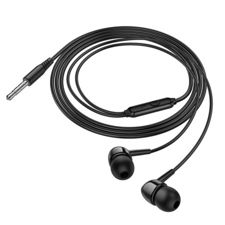Hoco M99 headphones, wired, vacuum, microphone, 1.2 m, black-3