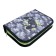 Penal 3 sections, tab inside, 140 x 210 x 40 mm, fabric, calligrata top block "Pixels"