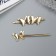 Invisibility for hair "Bente" (set 2 pcs) butterfly, 6 cm, gold