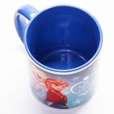 Sublimation mug, 350 ml "Believe in a fairy tale!", Cold heart mix-4