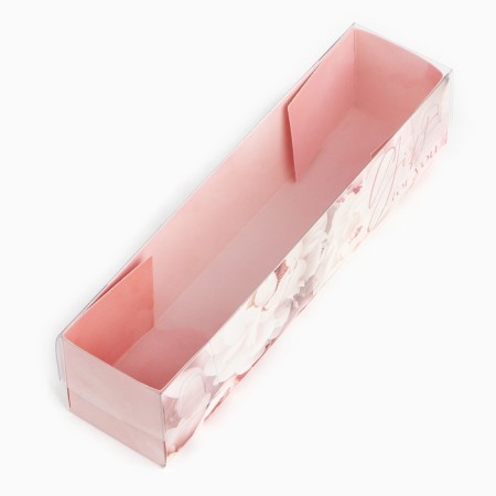 Box for Makarun with PVC “With Love”, 19.5 x 5 x 4.5 cm-1