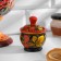 Set for spices "Treika", capacities of 30ml, Khokhloma