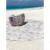 Pareo and beach rug "Butterflies and chamomile", D = 150 cm