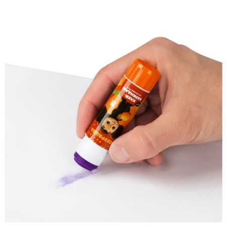 Glue-pencil PVP 15g, multi-bullets "Cheburashka", with a colored indicator-2