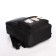 Youth backpack from textiles on a zipper, waterproof, 4 pockets, black color