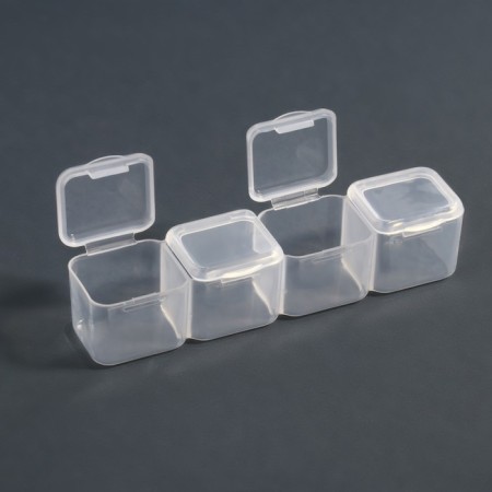 Organizer for decor, 7 blocks, 4 cells, 17.5 × 10.5 × 2.7 cm, the color is transparent-3