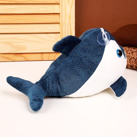 Soft toy "Shark", 25 cm, blue color-2