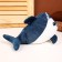 Soft toy "Shark", 25 cm, blue color