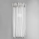 Lightning spiral, No. 5, connective, automatic lock, 50 cm, transparent/white color