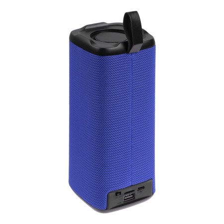Portable column LM-882, 10 W, Bluetooth 5.0, 800 mAh, backlight, Micro SD, blue-4