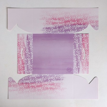 Capcake box, confectionery packaging, 6 cells "Love", 23 x 16 x 10 cm-3