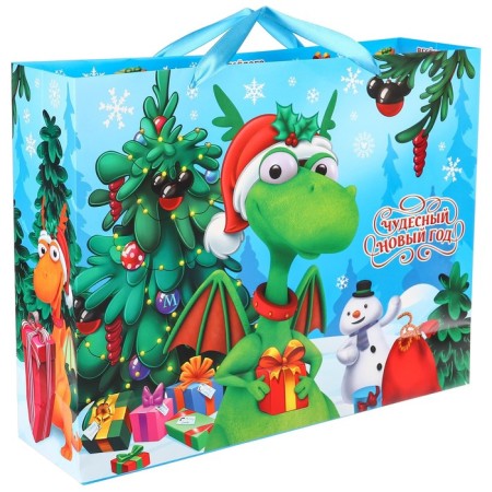 Gift package "New Year" 31x40x11.5 cm, Mickey Mouse and Dragon-2