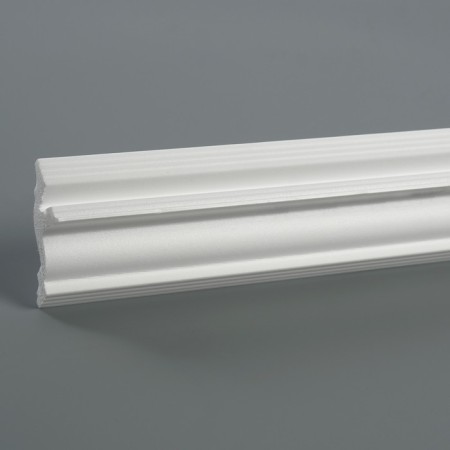 Ceiling skirting board 07523E, white 53x53x2000 mm-3