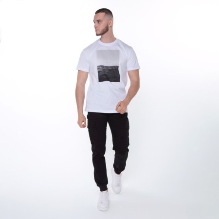 Joggers male, black color, size 32 (46)-1