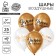 Latex balloon 12 "" Gold, not grandmother ", 25 pcs.