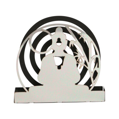 Spiral stand from mosquitoes and incense, metal, "Buddha"-7