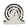 Spiral stand from mosquitoes and incense, metal, "Buddha"