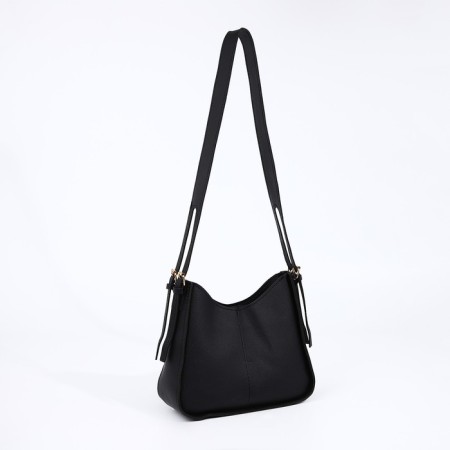 Bag Female Tout with zipper, black color-3