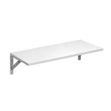 Shelf with bracket, 600x300, white