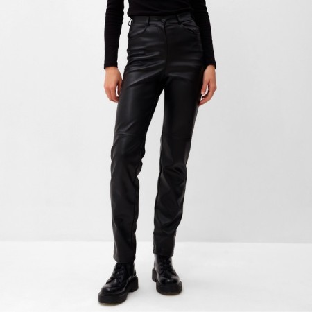 Women's pants (eco -leather) minku: eco leather Black color, size 42