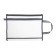 Lightning folder on the zipper format A4, 2 compartments, with a handle, a gray net