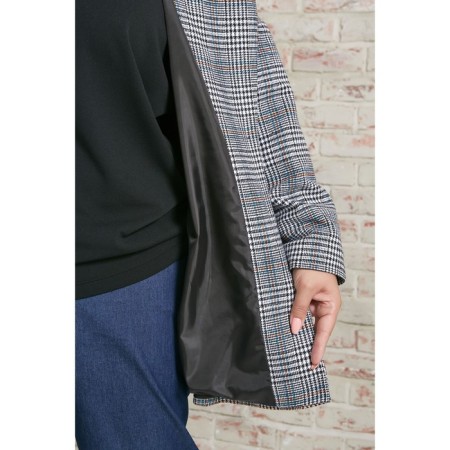 Female jacket, size 56, black color-5
