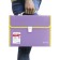 A4 Portfire folder 13 POSTDD BRAUBERG JOY (330x245x35 mm), with edging, label index, purple