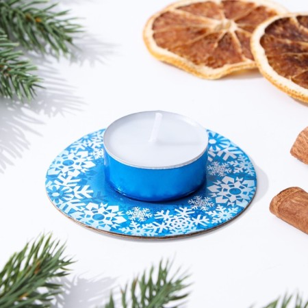 New Year. Tea candle on the suspension "New Year's prediction", 3.7x1.5 cm, 2 hours, 15 g