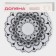 A set of serving napkins on the table of the mandalas, 4 pcs, d = 38 cm, white color