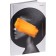 Note book A5, 80 sheets in a cage "with eyes closed", hard cover, glossy lamination, decoration "Lenon", block offset