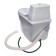 Torpyannaya dry closet, 40 liters, with a bucket, peat, ventilation and drainage, "compact elite d"