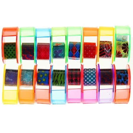 Adhesive tape color, 12 mm x 2.8 m, in the dispenser, mix-1