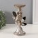 Polystone candlestick for 1 candle "Owl on a tree with mirror leaves" 11.5x9x24.2 cm