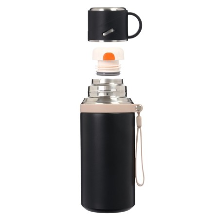 Thermos, 600 ml, Drink retains heat 10 hours, black-1