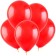 Latex ball 12 ", pastel, set 100 pcs., Red color