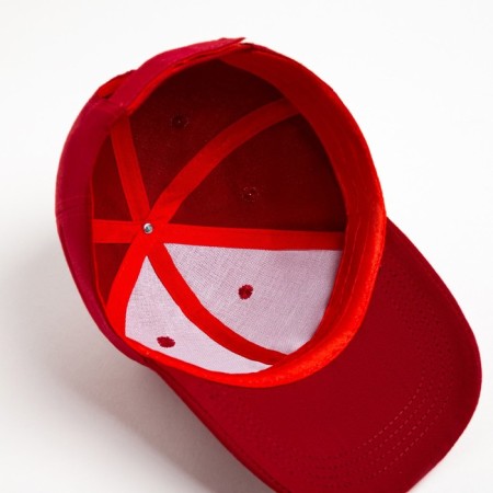 Minaku plain cap, burgundy color, rr 52-54-3