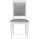 Wooden chair Avelin array of Buk/velor, white/gray 48x55x97 cm