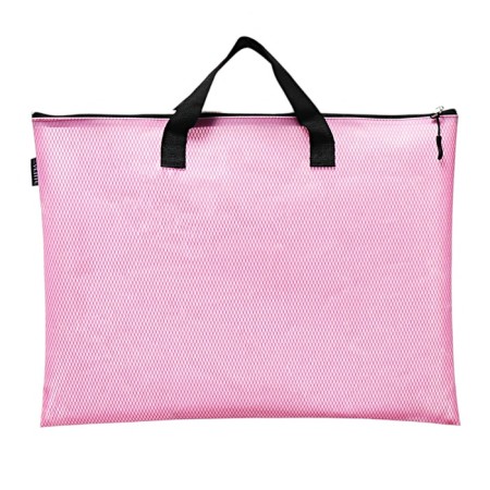 A3 folder with handles, PVC, lightning from above 20mm, Devente Armor, 450x330mm, pink-2