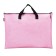 A3 folder with handles, PVC, lightning from above 20mm, Devente Armor, 450x330mm, pink