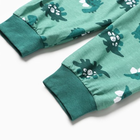 Pajamas for boys, color green, height 122 cm-8