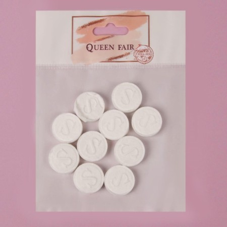A set of cosmetic face masks, in tablets, 10 pcs, white color-6