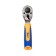 Short ratchet Kraft KT 705035, bilateral, 1/2 ", 3/8", 120 mm, 72 teeth