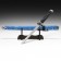 Souvenir weapon "Katana on the stand", blue scabbard with a floral pattern, 70 cm