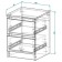Bedside table 2 maders, 400x420x554, black