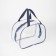 Lightning cosmetic bag, transparent/blue color