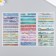 Stickers for creativity Paper "Landscape" set 3 sheets 10x20 cm