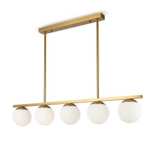 Suspended lamp Freya Fr5199PL-05BS Zing, 900x130x750 mm, E27, 5x60W, brass color