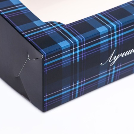 Folding box with a window for a marshmallow "best man", 25 x 15 x 7 cm-4