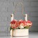 Wooden Kashpo 15 × 12 × 25 cm "openwork", rectangular, handle rope, natural give beautifully