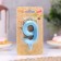 Candle in the Cake "Fine", number "9", blue metallic, 6.5 cm